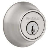Kwikset 665 Series 96659-007 Deadbolt, 3 Grade, Keyed-Alike Key, Satin Nickel, 2-3/8 to 2-3/4 in Backset, KW1 Keyway